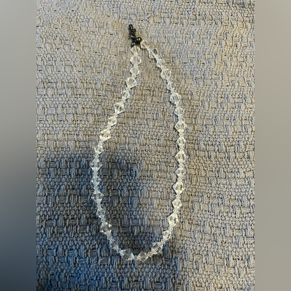 Elegant Clear Crystal Necklace